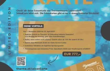 Saisonkarte Therme Lopiersdorf